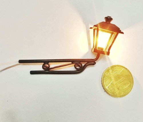 Lampione parete con luce - parete,