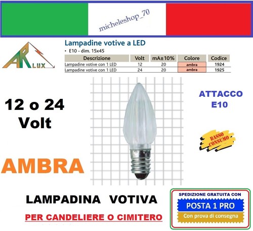 Lampadina votiva 24v led - 12,